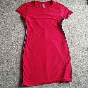 No Boundaries red dress with stripes Size L